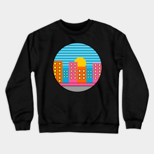 Colorful urban summer Crewneck Sweatshirt